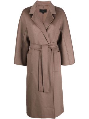 Arma belted wool coat - Brown
