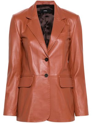 Arma Brussels leather blazer - Brown