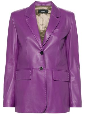 Arma Brussels leather blazer - Purple