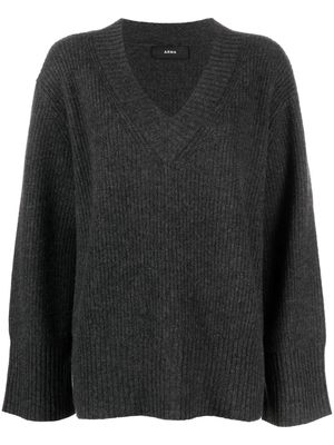 Arma Casablanca ribbed-knit cashmere jumper - Grey
