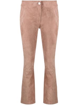 Arma cropped flared trousers - Brown