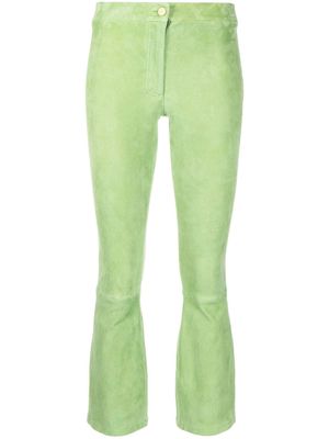 Arma cropped flared trousers - Green