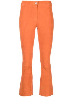 Arma cropped flared trousers - Orange