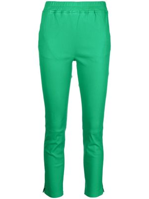 Arma cropped leather trousers - Green