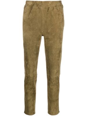 Arma cropped straight-leg trousers - Green