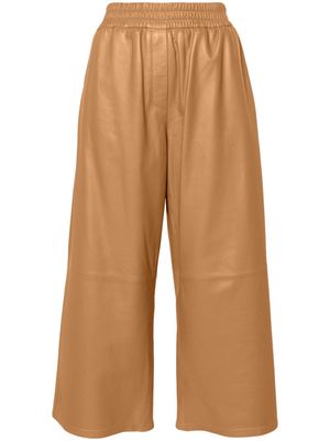 Arma Elizabeth leather trousers - Brown