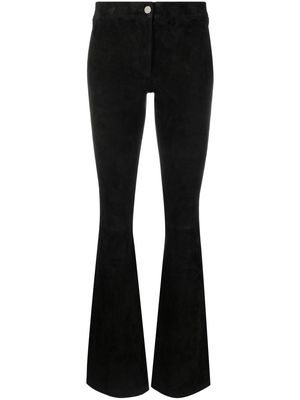 ARMA flared suede trouers - Black