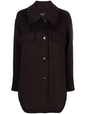 Arma Isabeau wool shirt jacket - Brown
