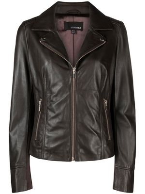 Arma Kendall leather jacket - Brown