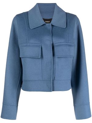 Arma long-sleeve wool jacket - Blue