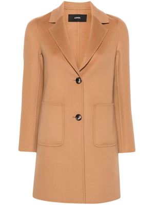Arma Luceram single-breasted wool coat - Brown