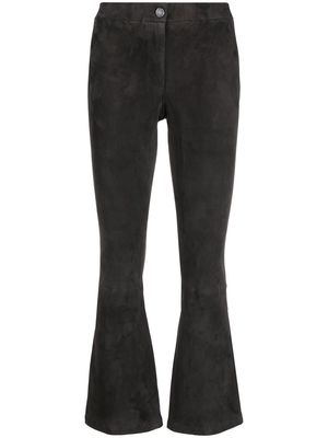 Arma mid-rise flared trousers - Grey