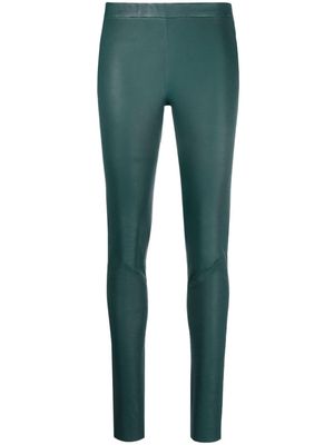 Arma Roche leather skinny trousers - Green