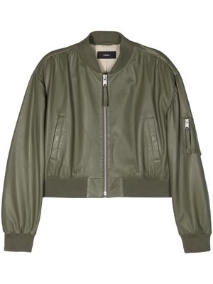 Arma Salinas leather bomber jacket - Green