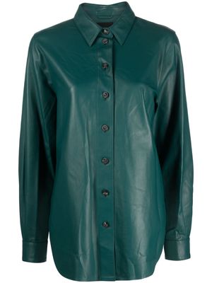 Arma Sicily leather shirt - Green