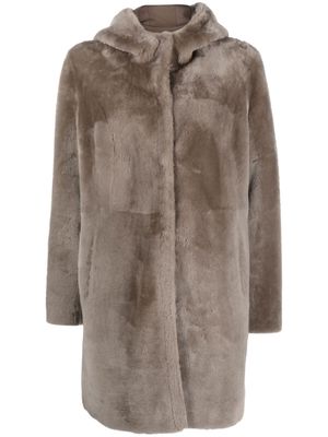 Arma single-breasted reversible coat - Neutrals
