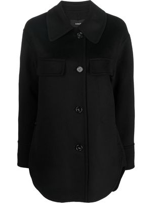 Arma single-breasted wool coat - Black