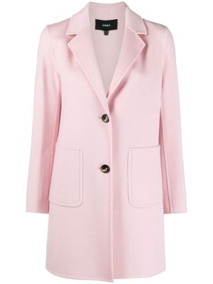 Arma single-breasted wool coat - Pink