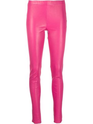 Arma skinny leather trousers - Pink