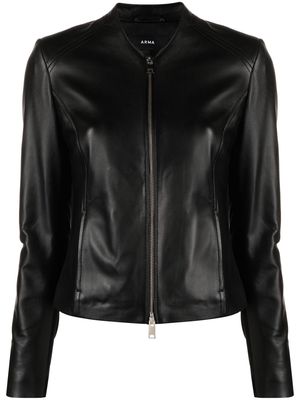 Arma Stevie leather jacket - Black
