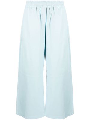 Arma straight-leg cropped trousers - Blue