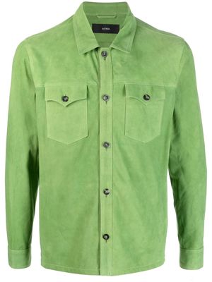 Arma suede shirt jacket - Green