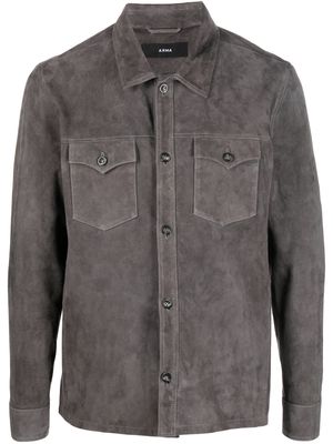 Arma suede shirt jacket - Grey
