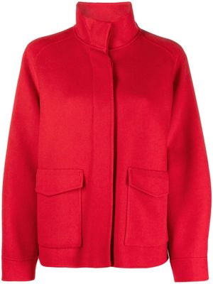 Arma wool high-neck jacket - Red