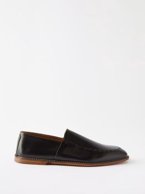 Armando Cabral - Balanta Slip-on Leather Loafers - Mens - Black