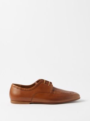 Armando Cabral - Cuoio Leather Derby Shoes - Mens - Brown