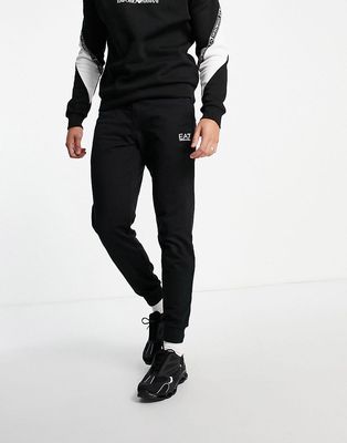 Armani EA7 core ID logo sweatpants in black