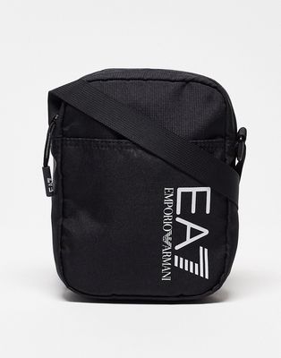 Armani EA7 Train Core mini logo pouch bag in black