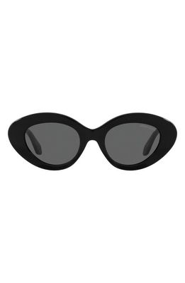Armani Exchange 50mm Gradient Small Cat Eye Sunglasses in Black