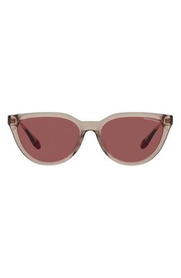Armani Exchange 56mm Cat Eye Sunglasses in Dark Violet