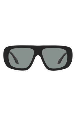 Armani Exchange 56mm Pillow Sunglasses in Black