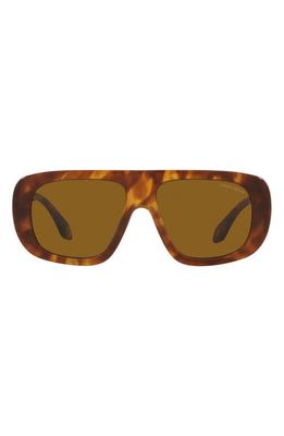 Armani Exchange 56mm Pillow Sunglasses in Red Havana