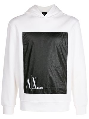 Armani Exchange AX Beats hoodie - White