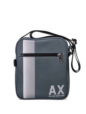 Armani Exchange AX logo-print crossbody bag - Blue
