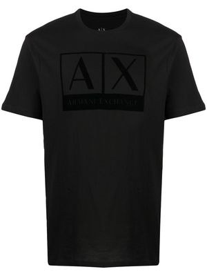 Armani Exchange AX logo-print T-shirt - Black