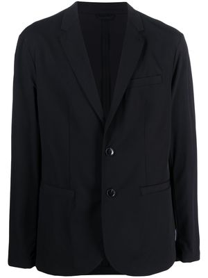 Armani Exchange buttoned-up single-breasted blazer - Blue