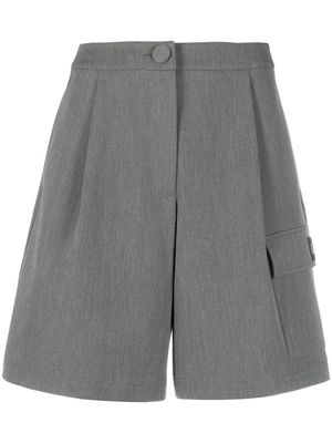 Armani Exchange cargo-pocket logo-patch shorts - Grey