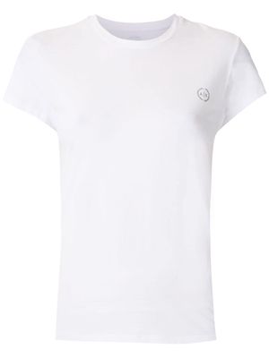 Armani Exchange chest logo-print detail T-shirt - White