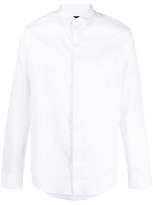 Armani Exchange classic-collar cotton shirt - White