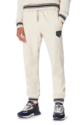 Armani Exchange Collegiate Logo Joggers in Silver Lining