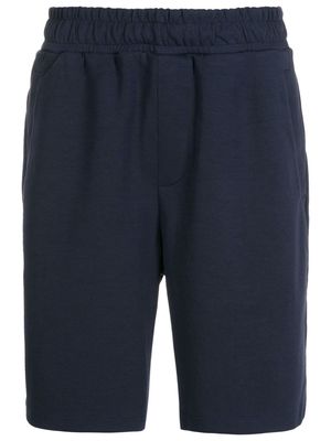 Armani Exchange cotton track shorts - Blue