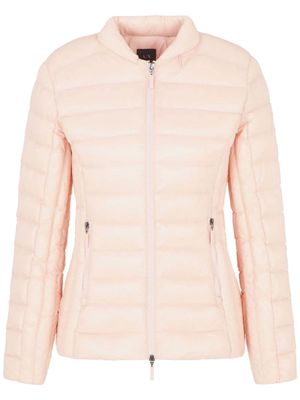 Armani Exchange detachable-hood puffer jacket - Pink