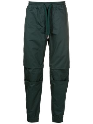 Armani Exchange drawstring straight-leg trousers - Green