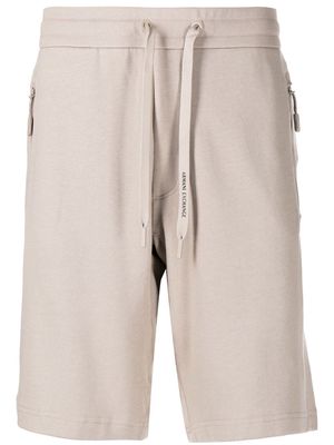 Armani Exchange drawstring-waist track shorts - Brown