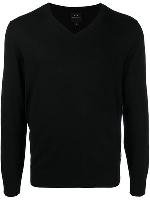 Armani Exchange fine wool jumper - Black