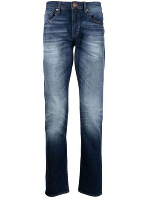 Armani Exchange front-fastening slim-fit jeans - Blue